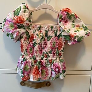 Janie and Jack Floral Top 12-18 Months
